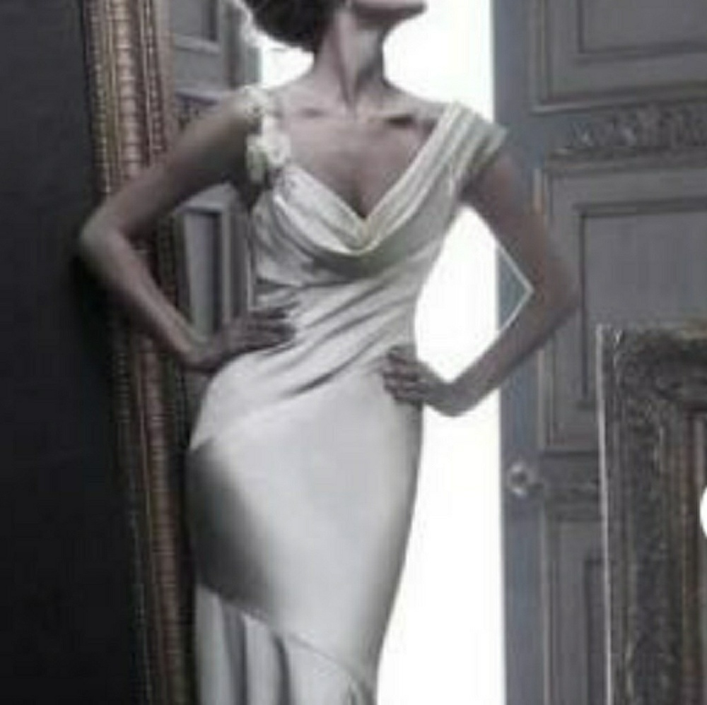 Casablanca silk charmeuse CB Couture B-055  gown